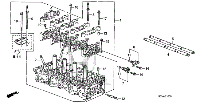 ENGINE/CYLINDER HEAD for 2009 Honda ELEMENT #1