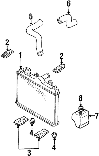 323 RADIATOR & COMPONENTS