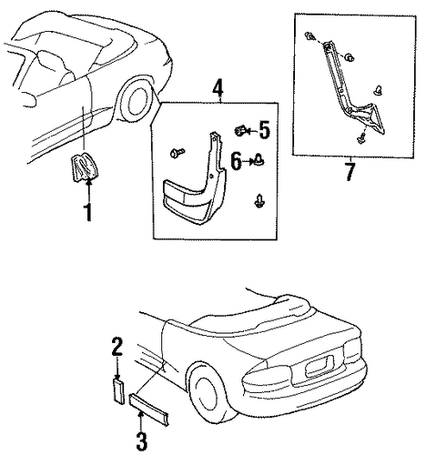 Celica EXTERIOR TRIM - QUARTER PANEL 3