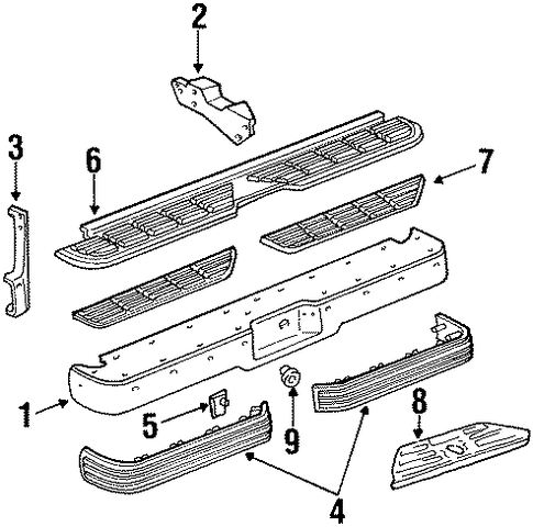 C2500 BUMPER & COMPONENTS - REAR