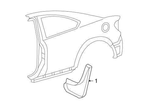 tC EXTERIOR TRIM - QUARTER PANEL