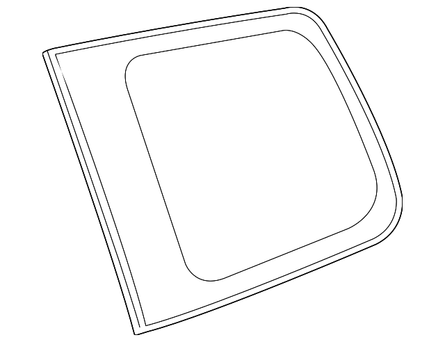 62720-0E090 Деталь QUARTER GLASS, LEFT