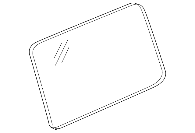 15905576 Деталь QTR GLASS, LEFT