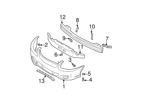 Accent BUMPER & COMPONENTS - FRONT