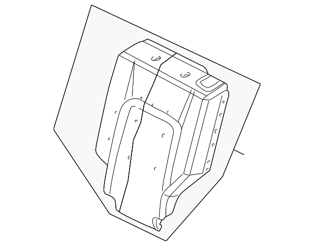 WD111D2AA Деталь SEAT BACK ASSY, LEFT