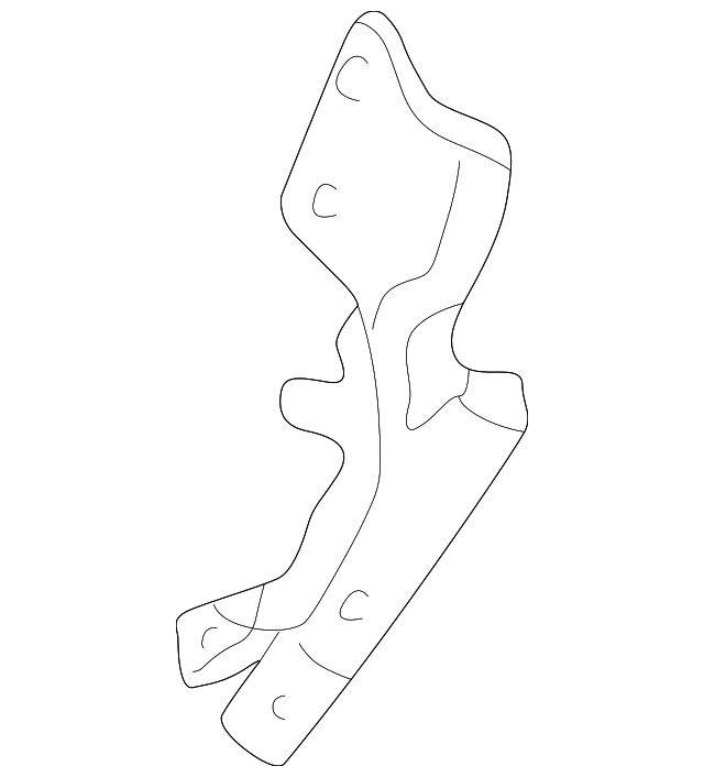 68019035AA Деталь HINGE & BRACKET, LEFT