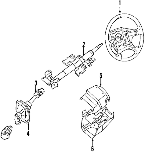 Galant STEERING COLUMN