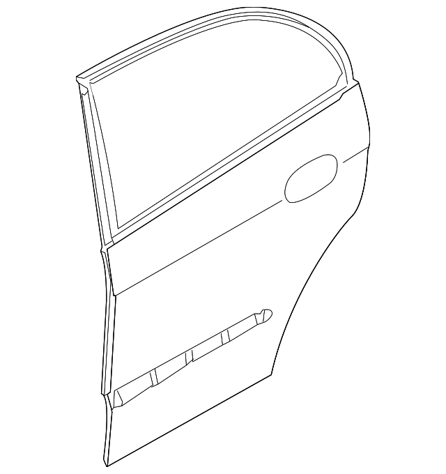 6800486Z00 Деталь DOOR SHELL, LEFT
