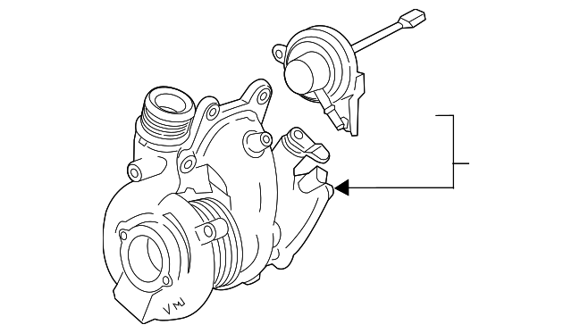 12666536 TURBOCHARGER, RIGHT
