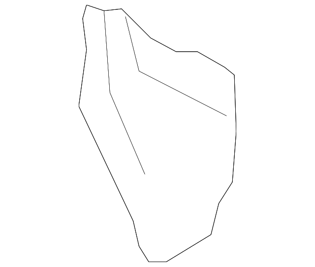 ZZC0-53-040 Деталь SUPPORT, RIGHT