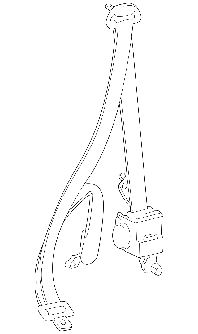73220-42200-B0 Деталь BELT & RETRACTOR, LEFT