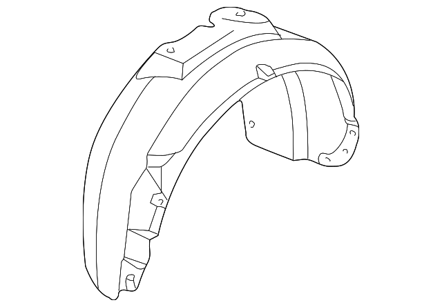 4B0-821-171-C Деталь FENDER LINER, LEFT