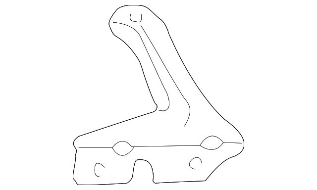 4B3-821-135 Деталь SUPPORT BRACKET, LEFT
