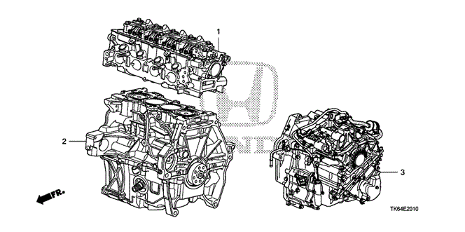 ENGINE/ENGINE ASSY. - TRANSMISSION ASSY. for 2009 Honda FIT #1