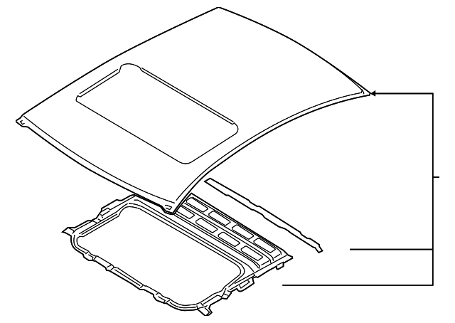67110-3N030 Деталь ROOF PANEL