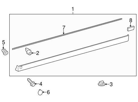 Yaris EXTERIOR TRIM - PILLARS