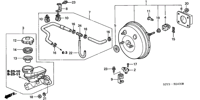 INSIGHT BRAKE MASTER CYLINDER  - MASTER POWER