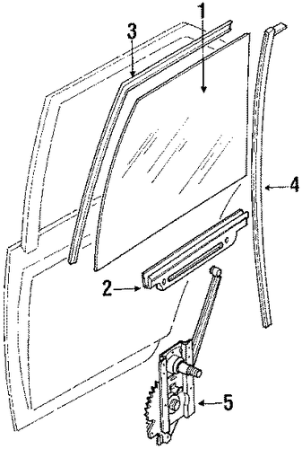 GLC GLASS - REAR DOOR