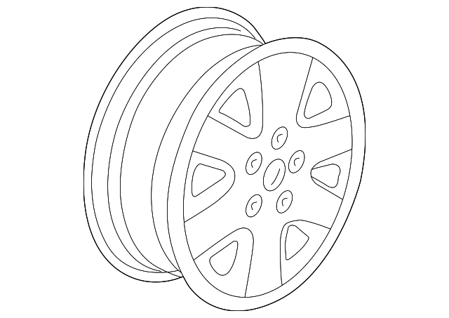 YH56PAKAA Деталь WHEEL, ALLOY