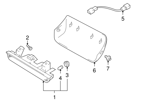 Tracker HIGH MOUNTED STOP LAMP