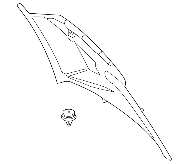 51-43-2-991-837 Деталь UPPER QTR TRIM, LEFT