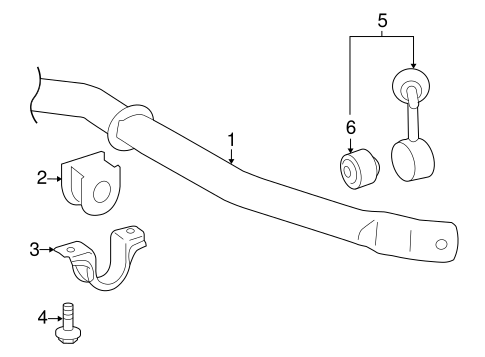 LX570 STABILIZER BAR & COMPONENTS