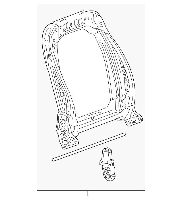 13598734 Деталь SEAT BACK FRAME