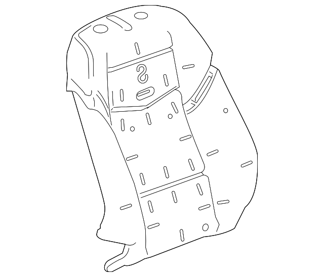 23169838 Деталь SEAT BACK PAD