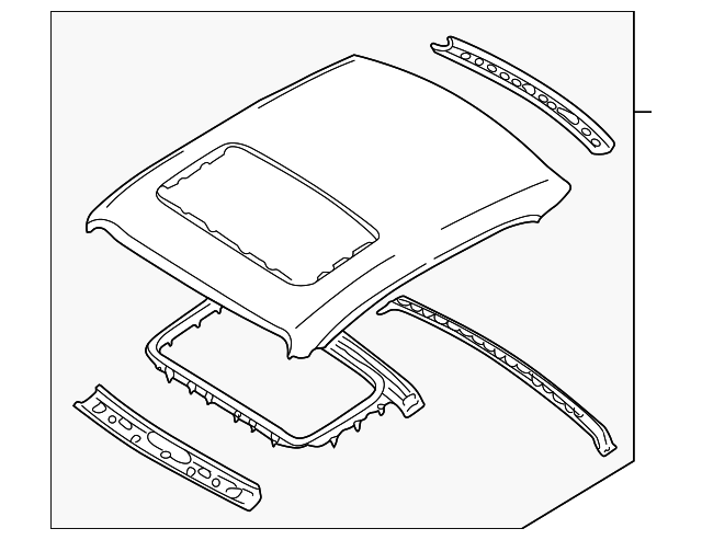 73100-9E035 Деталь ROOF PANEL