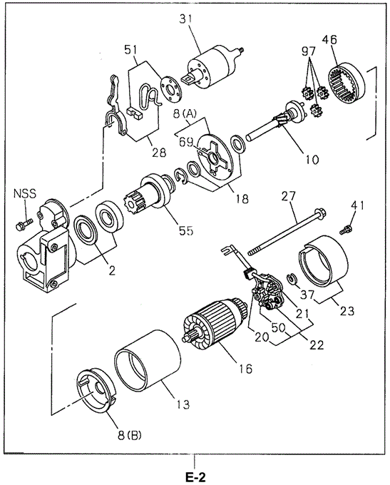 SLX STARTER COMPONENTS