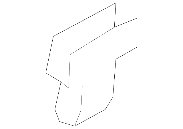 82412-22000 DOOR GLASS HOLDER, RIGHT