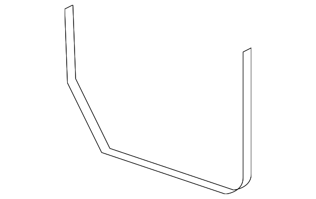 55397007AC Деталь LOWER CHANNEL, LEFT