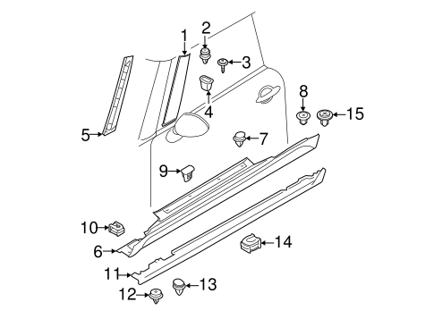 Cooper EXTERIOR TRIM - PILLARS