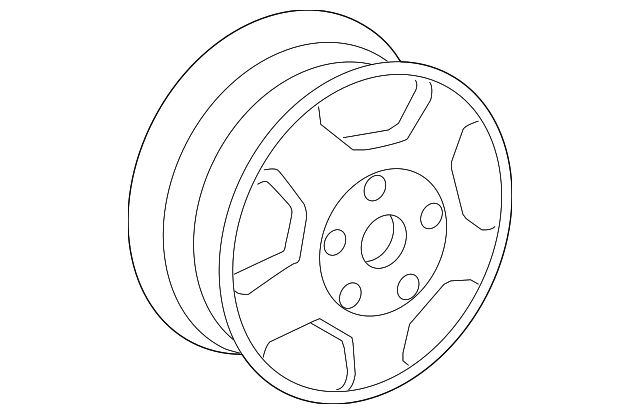 5128914AA Деталь WHEEL, ALLOY