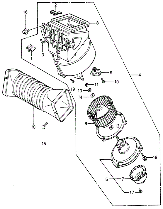 ELECTRICAL / EXHAUST / HEATER / FUEL/HEATER BLOWER for 1981 Honda CIVIC HATCHBACK #1