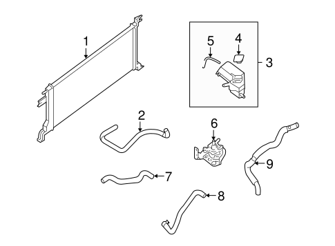 Altima INVERTER COOLING COMPONENTS