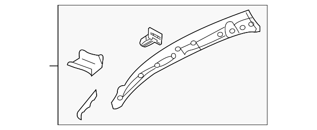 19121103 Деталь FRONT SIDE RAIL, RIGHT