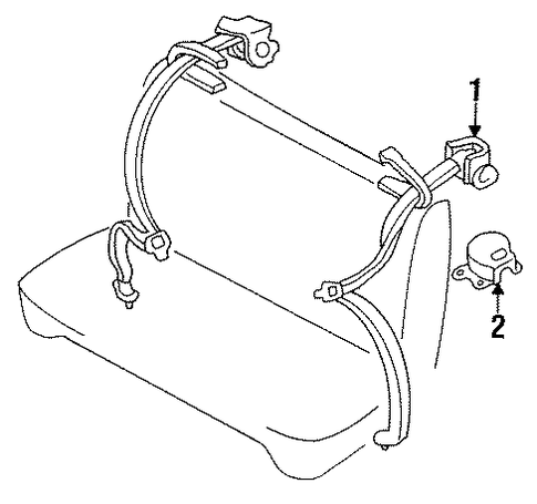 MX-3 REAR SEAT BELTS