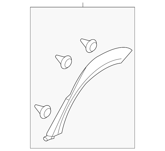 91112AG25BNN Деталь SIDE MOLDING, LEFT