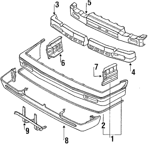 323 FRONT BUMPER