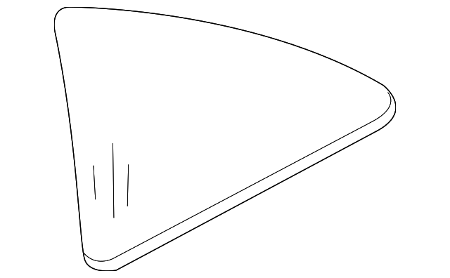 5096777AA Деталь QUARTER GLASS, LEFT