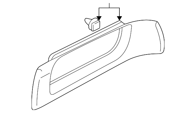 MR330826 Деталь UPPER QTR TRIM, LEFT