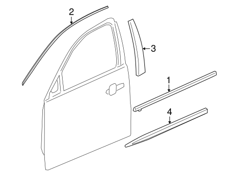 LaCrosse EXTERIOR TRIM - FRONT DOOR