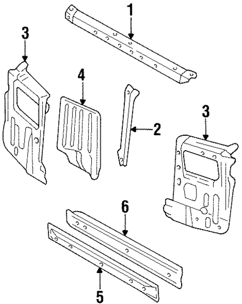 Justy RADIATOR SUPPORT
