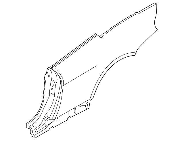 41-21-7-127-401 Деталь QUARTER PANEL, LEFT