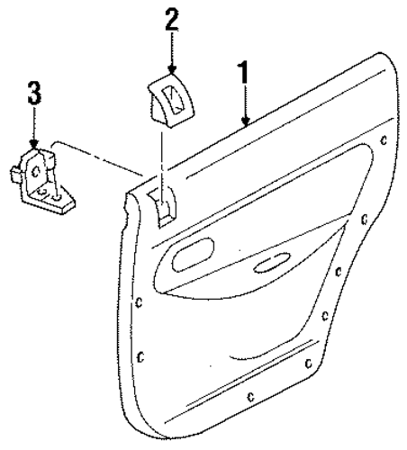 Aspire INTERIOR TRIM - REAR DOOR