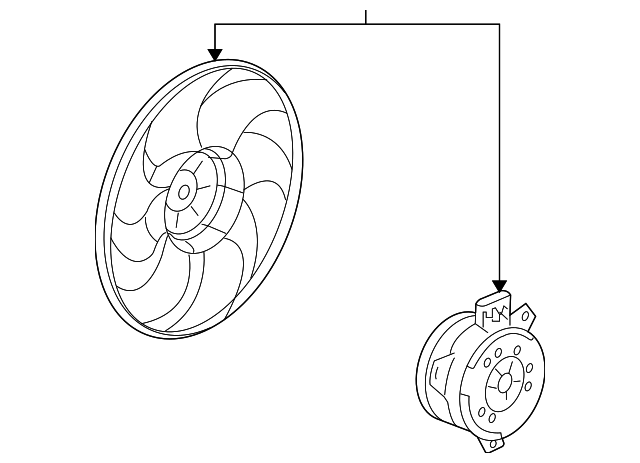 22830901 Деталь FAN & MOTOR, RIGHT