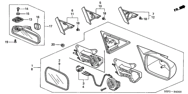 INTERIOR / BUMPER/MIRROR for 2003 Honda CIVIC COUPE #1