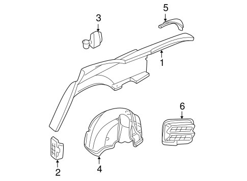 300M QUARTER PANEL & COMPONENTS