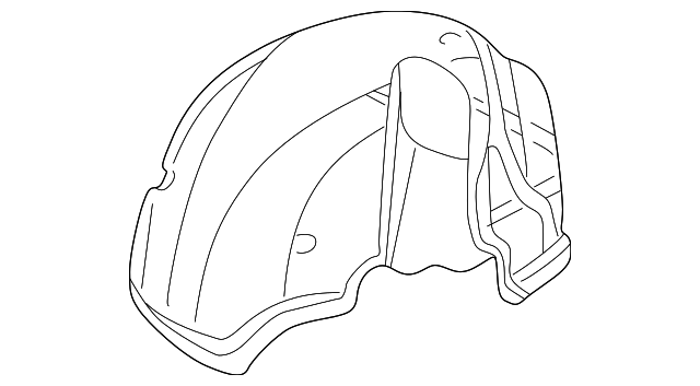4575412AI Деталь WHEELHOUSE LINER, RIGHT